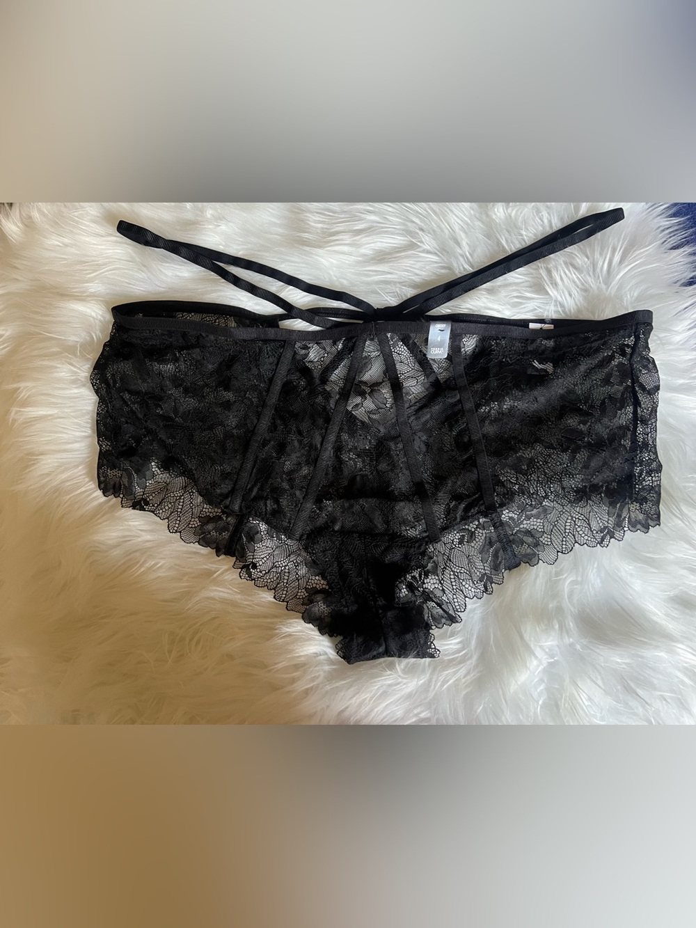 torrid Black Lace Strappy Panties